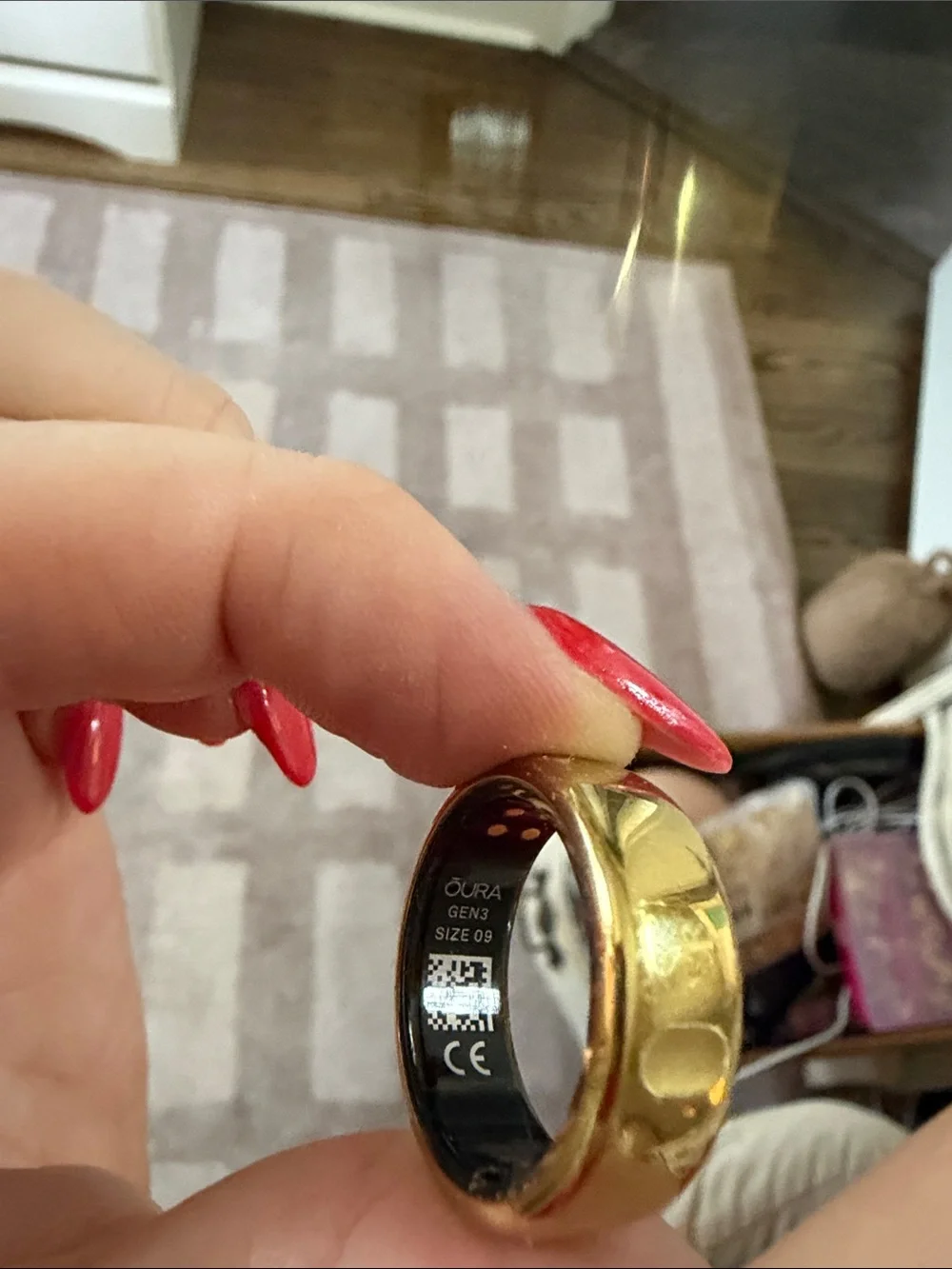 Oura ring gen 3 Gold horizon - Women size 9